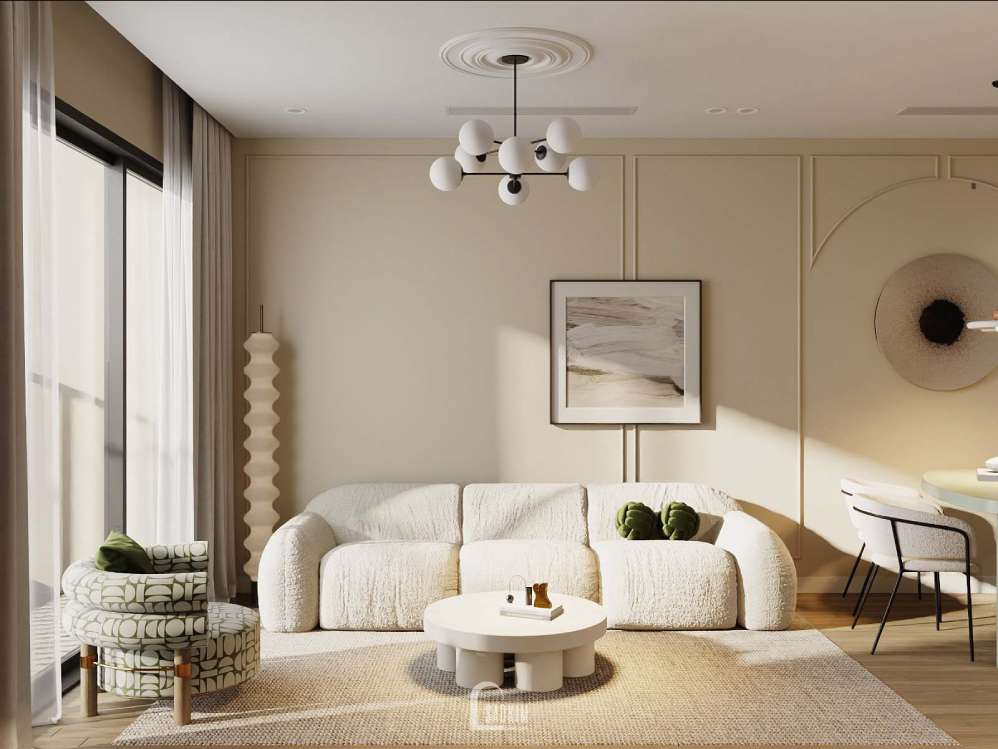 Parisian Mix Korea Chic – Thiết Kế Nội Thất Chung Cư 73m2 Dự Án Landmark Onsen Ecopark